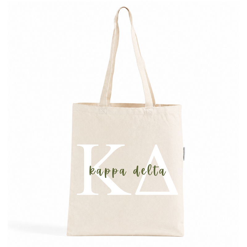 Kappa Delta Classic Letters Tote Bag