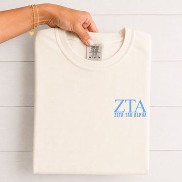 Zeta Tau Alpha Letters T-Shirt