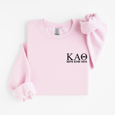 Kappa Alpha Theta Black Letters Sweater