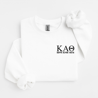 Kappa Alpha Theta Black Letters Sweater