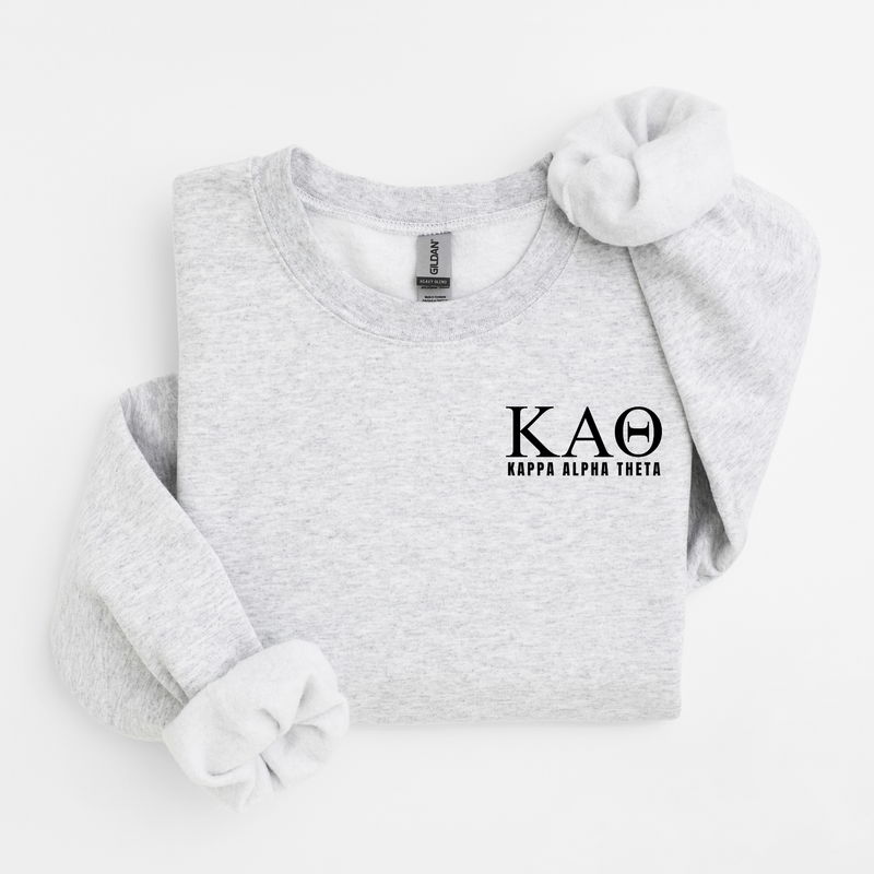 Kappa Alpha Theta Black Letters Sweater