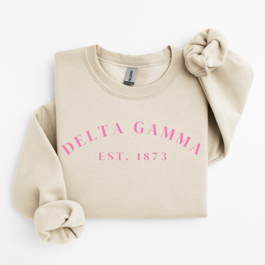 Delta Gamma Pink Established Sweater