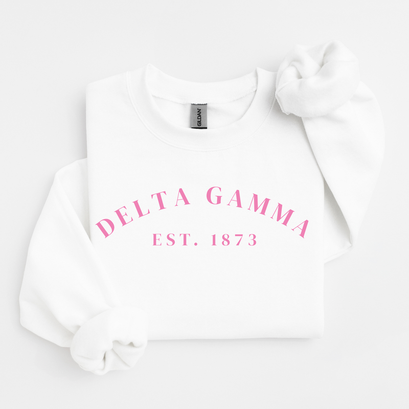 Delta Gamma Pink Established Sweater