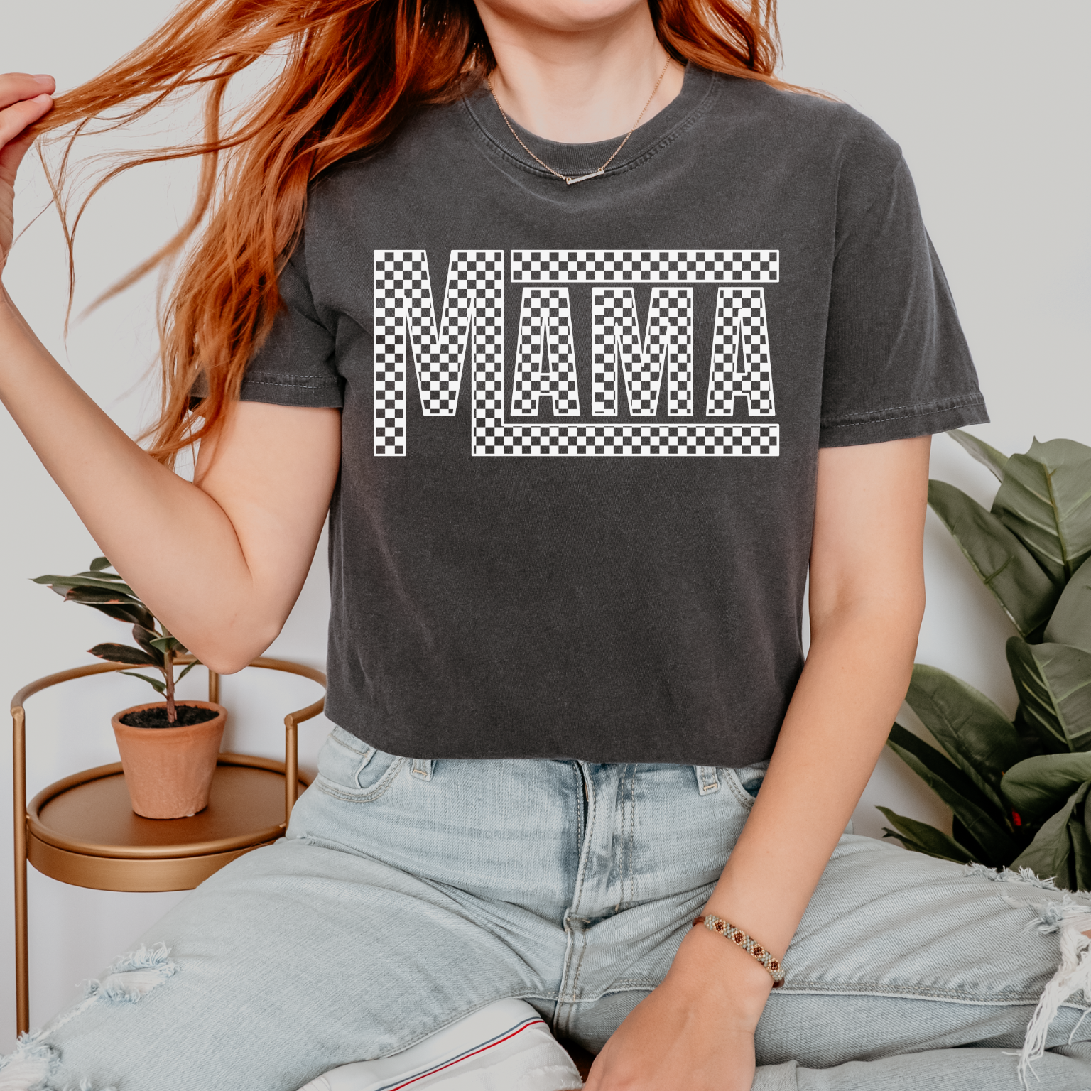Checkered Mama T-Shirt