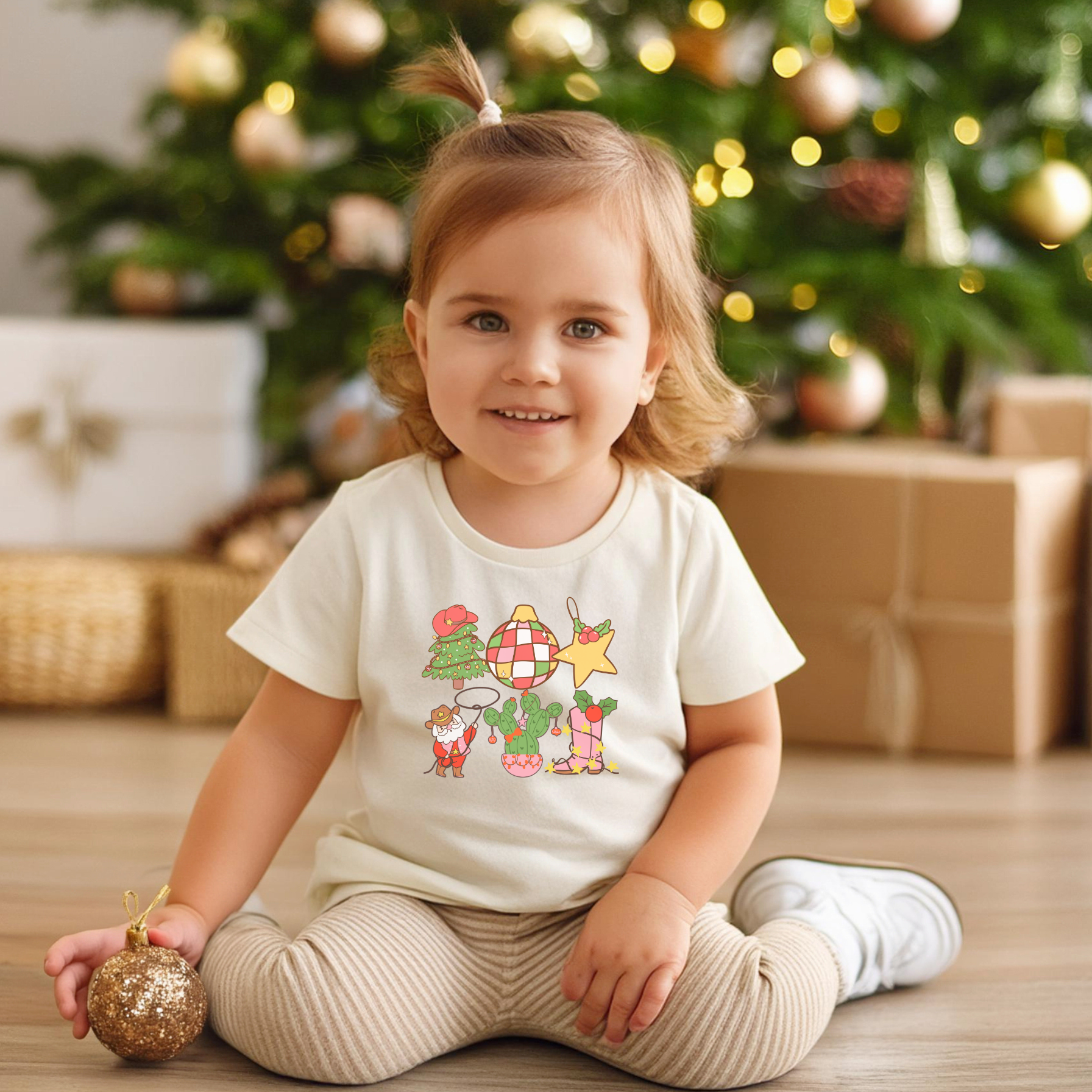 Cowboy Christmas Toddler T-Shirt