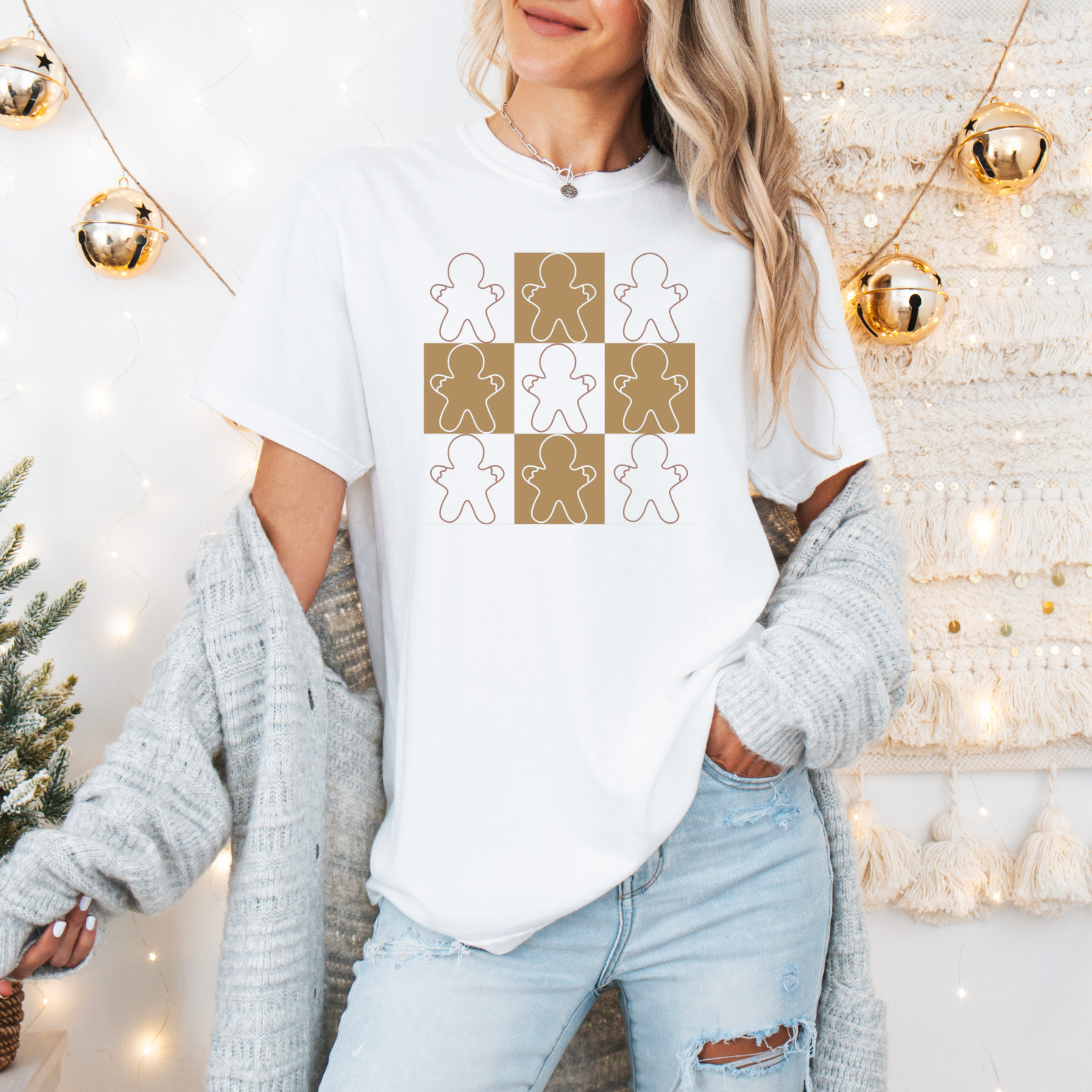 Checkered Gingerbread T-Shirt