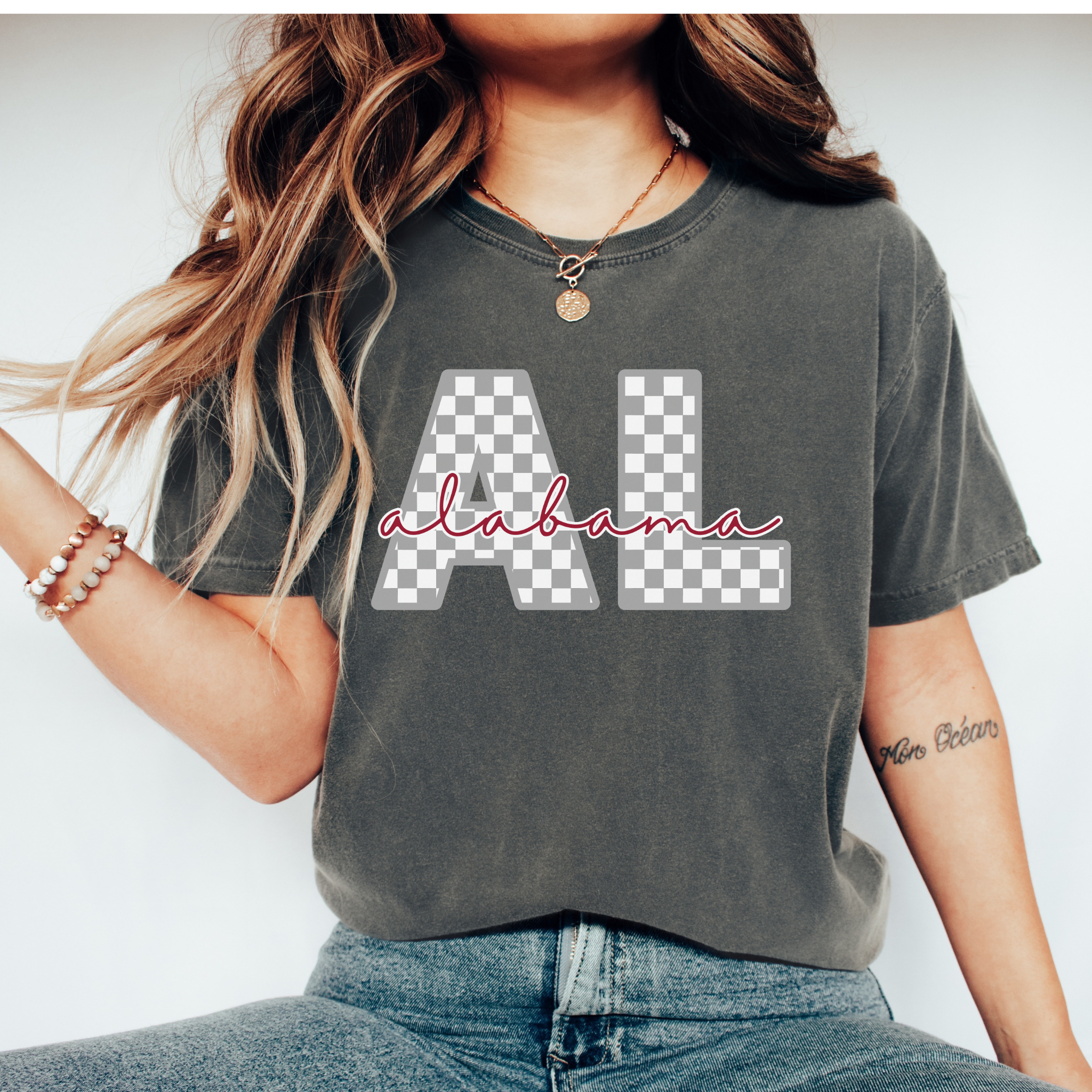 Checkered Alabama T-Shirt