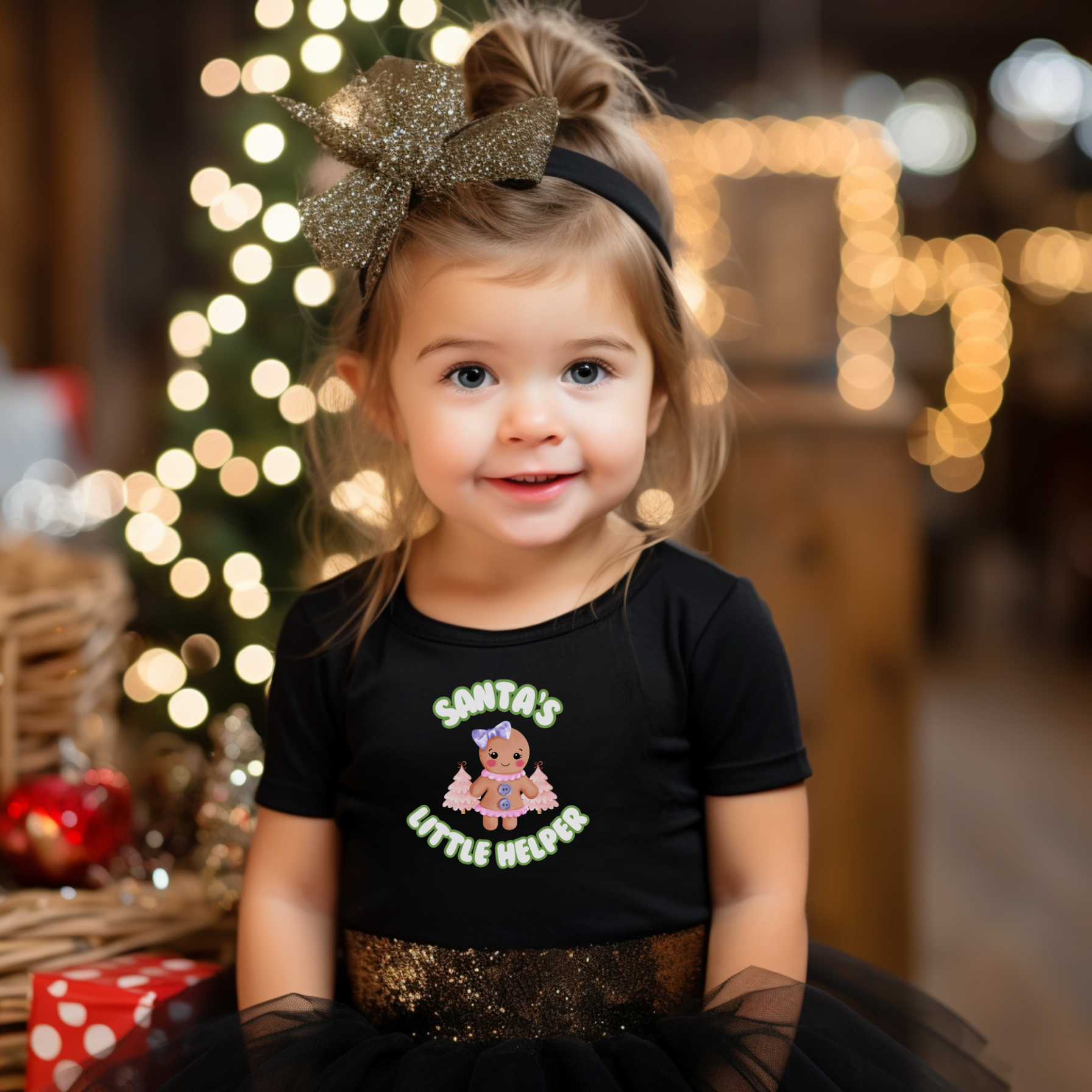 Santa's Little Helper Gingerbread Toddler T-Shirt