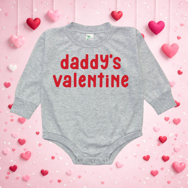 Daddy's Valentine Bubble Romper