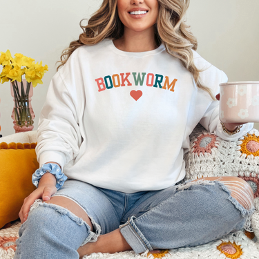 Bookworm Heart Sweater