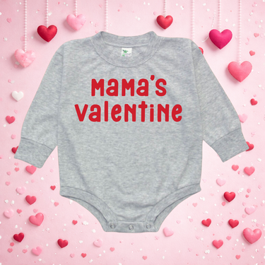 Mama's Valentine Bubble Romper