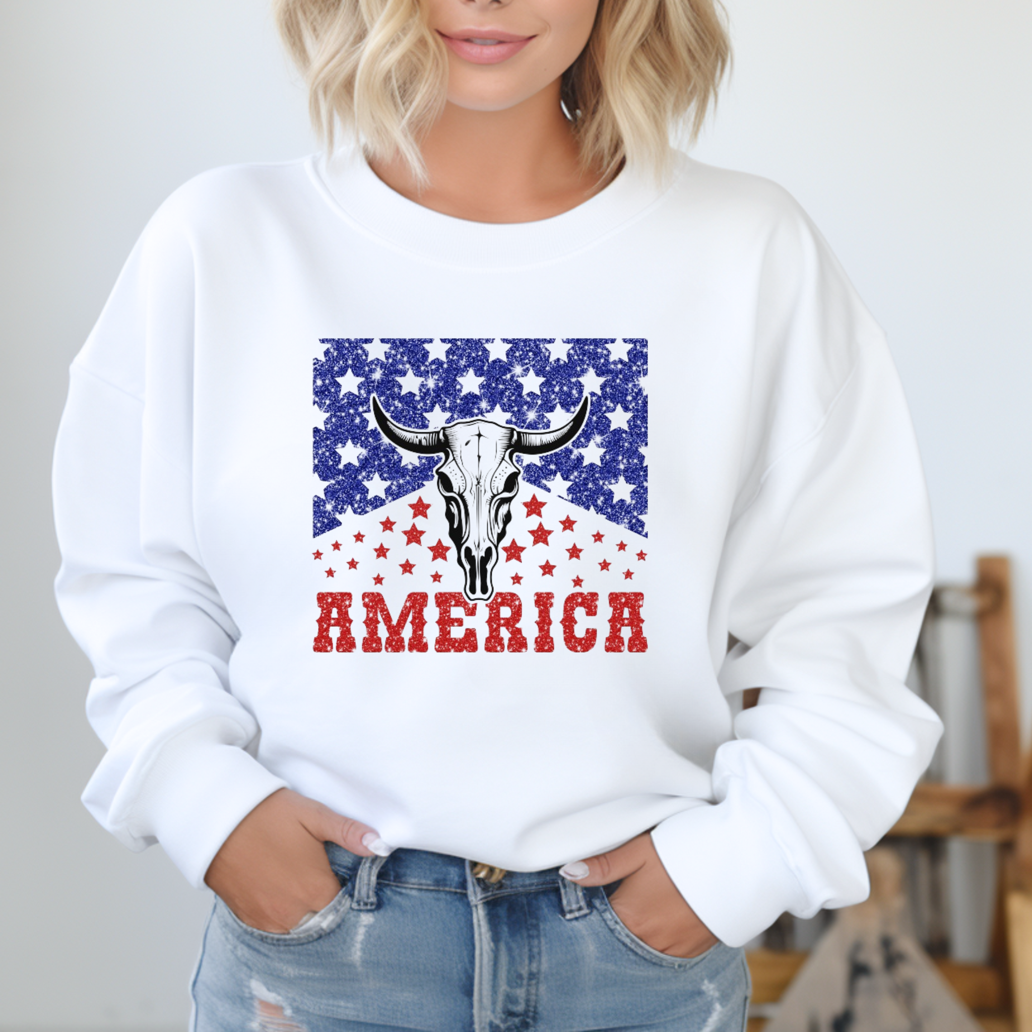 Western Style America Sweater