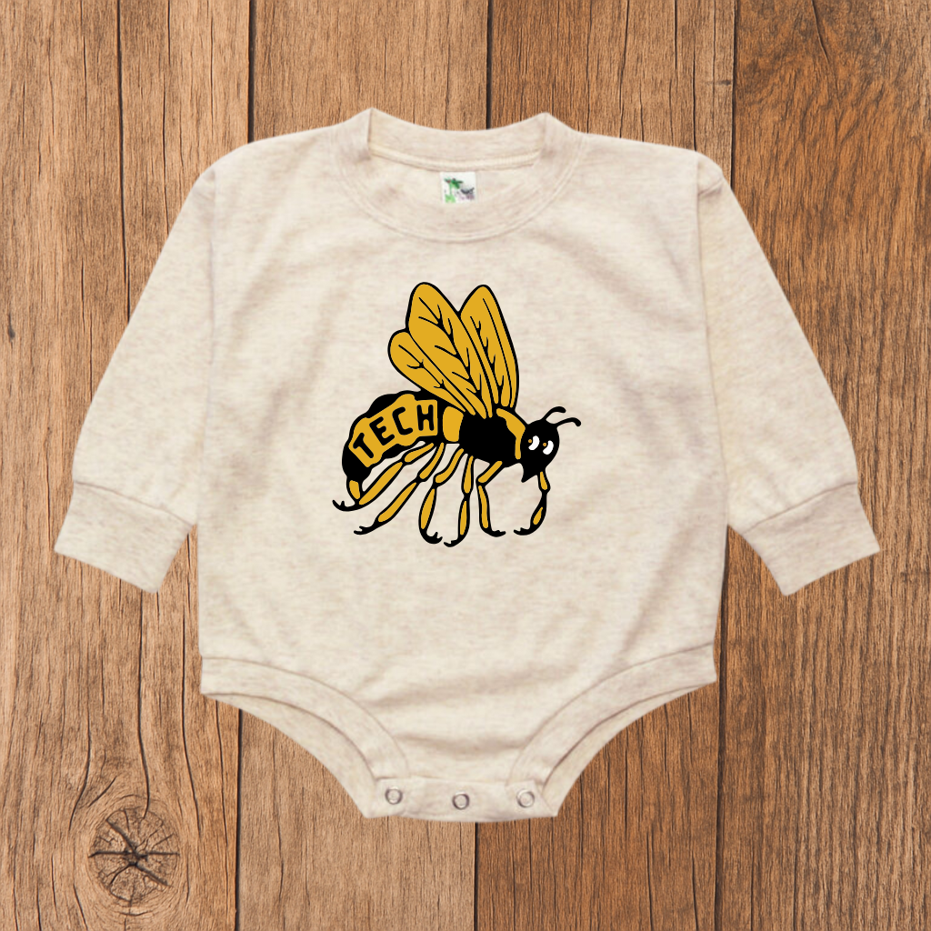 Retro Georgia Tech Bubble Romper