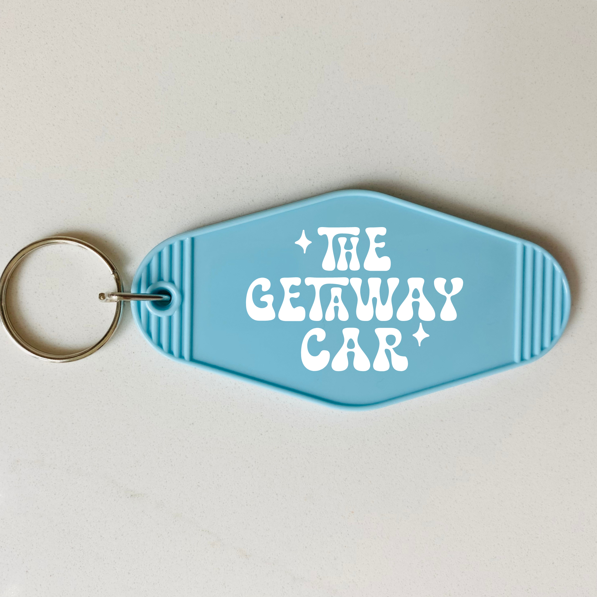 The Getaway Car Motel Keychain