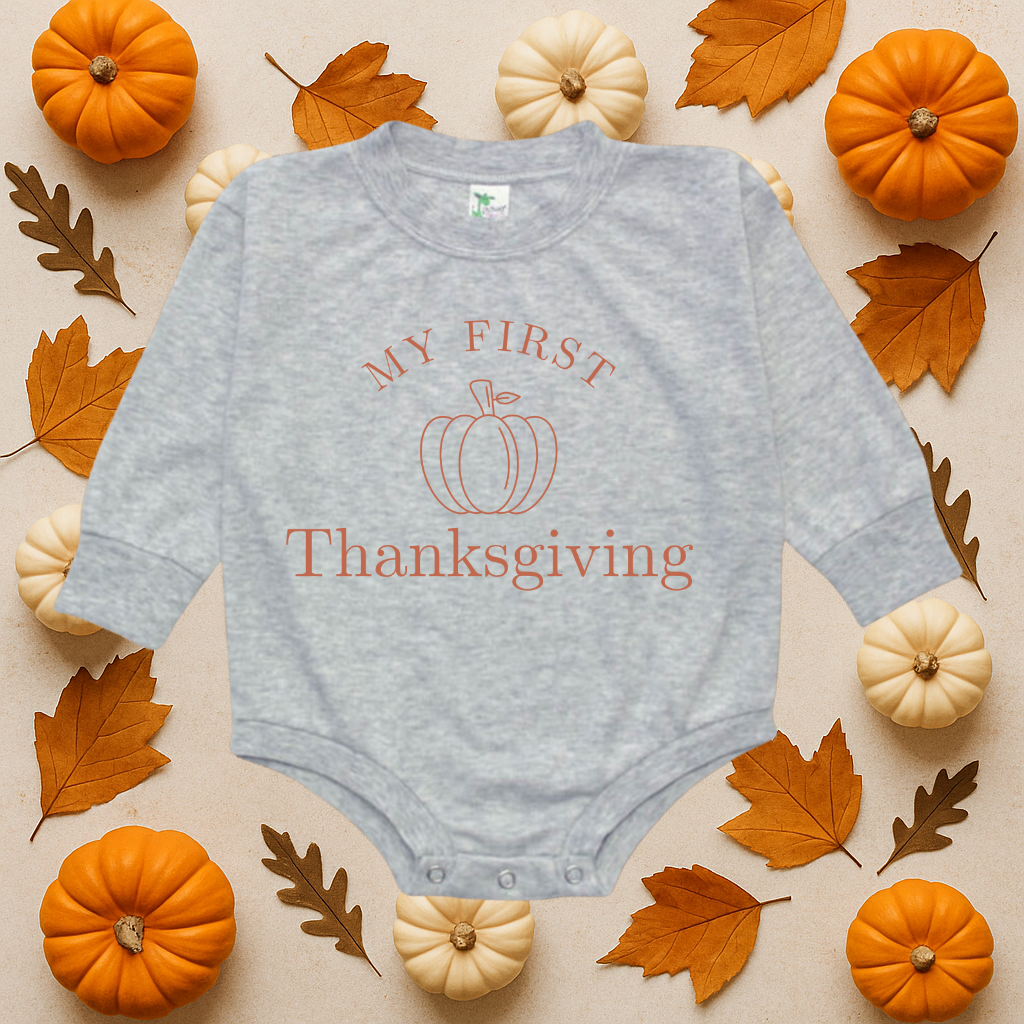 My First Thanksgiving Bubble Romper