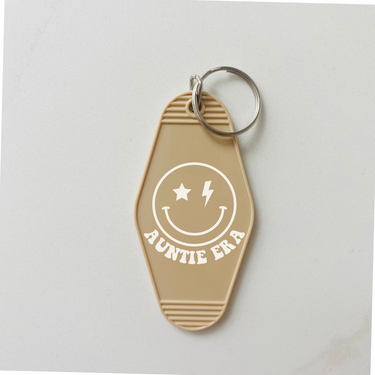 Auntie Era Motel Keychain with Tassel