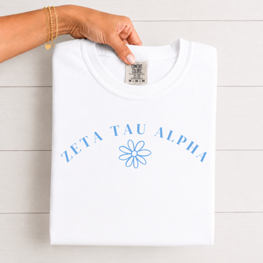 Zeta Tau Alpha Flower T-Shirt