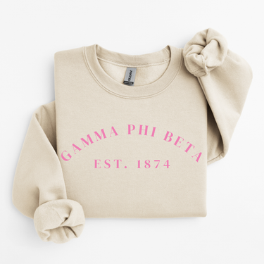 Gamma Phi Beta Pink Established Sweater
