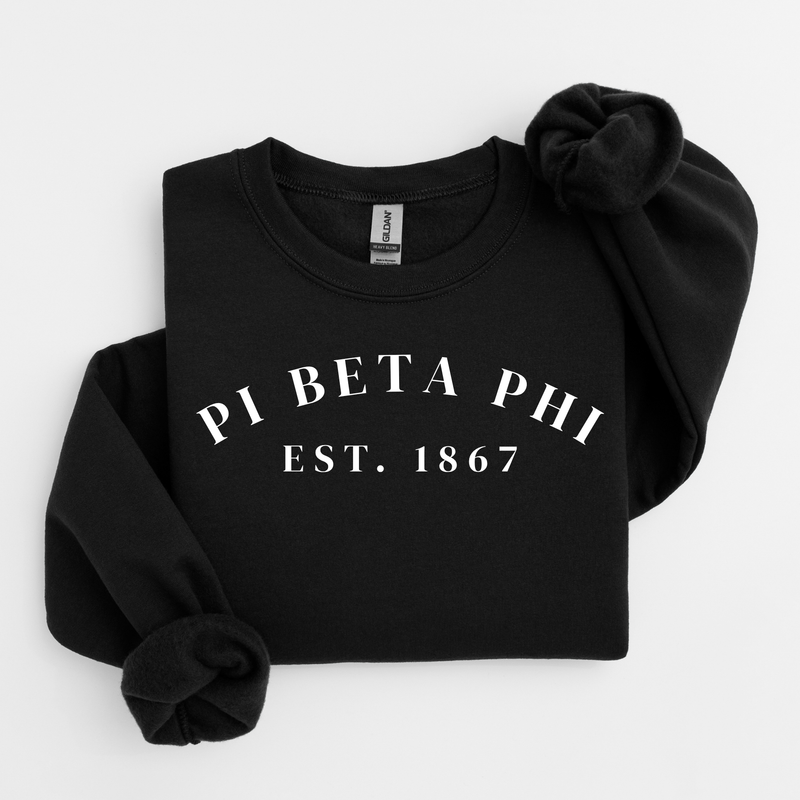 Pi Beta Phi White Established Sweater