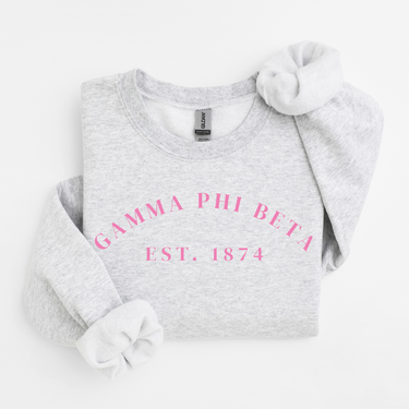 Gamma Phi Beta Pink Established Sweater