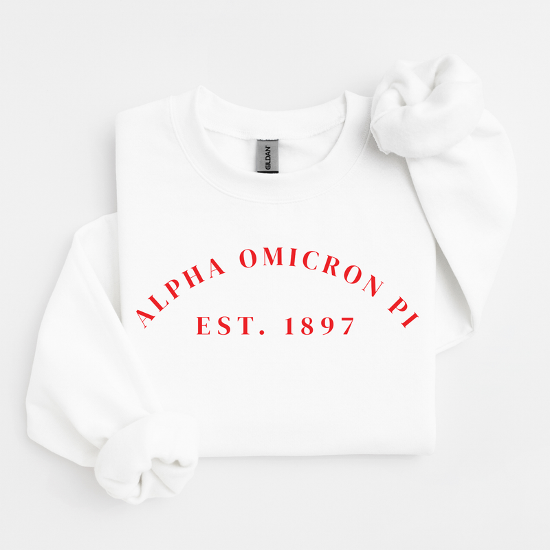Alpha Omicron Pi Cardinal Established Sweater