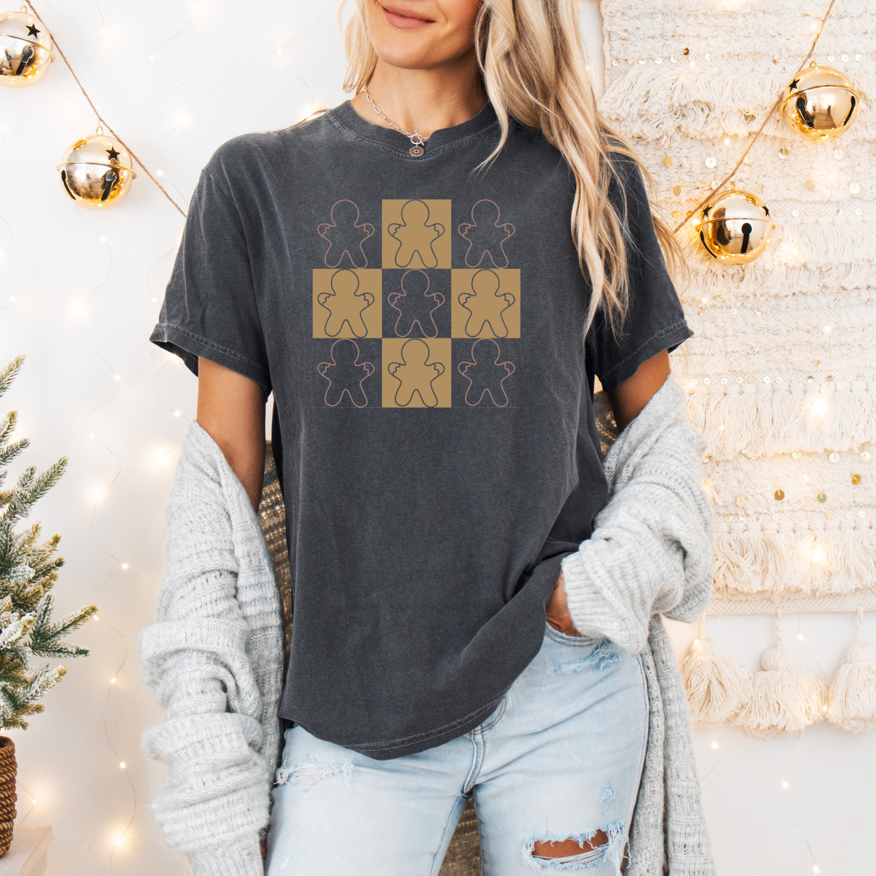 Checkered Gingerbread T-Shirt