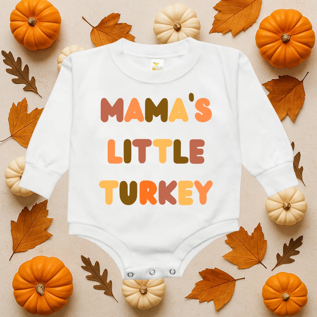 Mama's Little Turkey Bubble Romper
