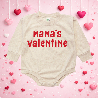 Mama's Valentine Bubble Romper