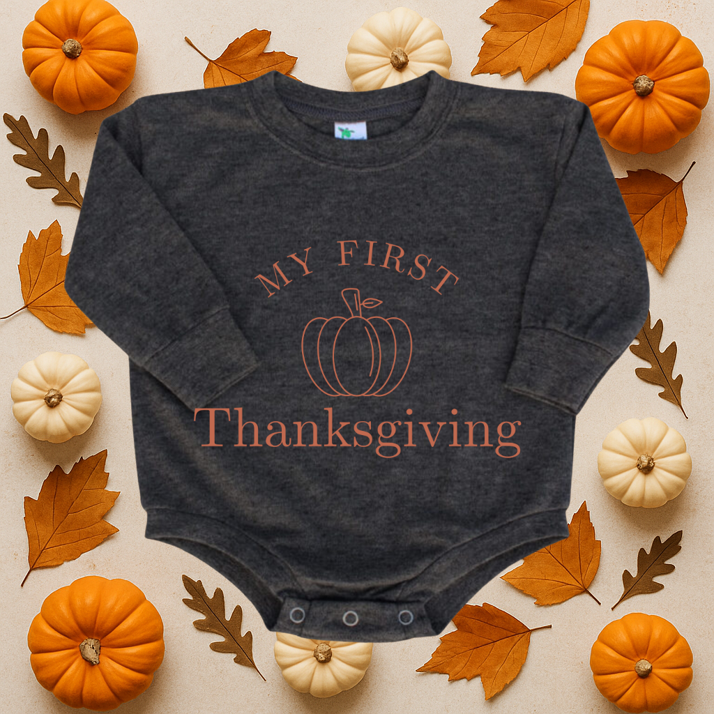 My First Thanksgiving Bubble Romper
