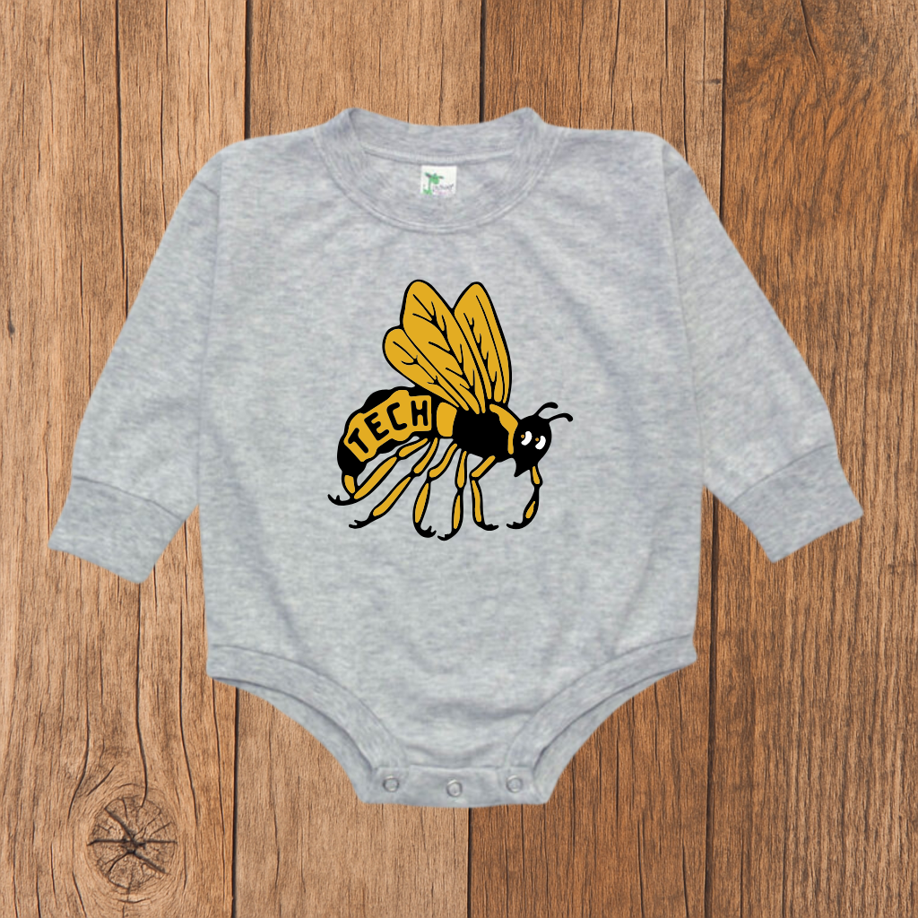 Retro Georgia Tech Bubble Romper