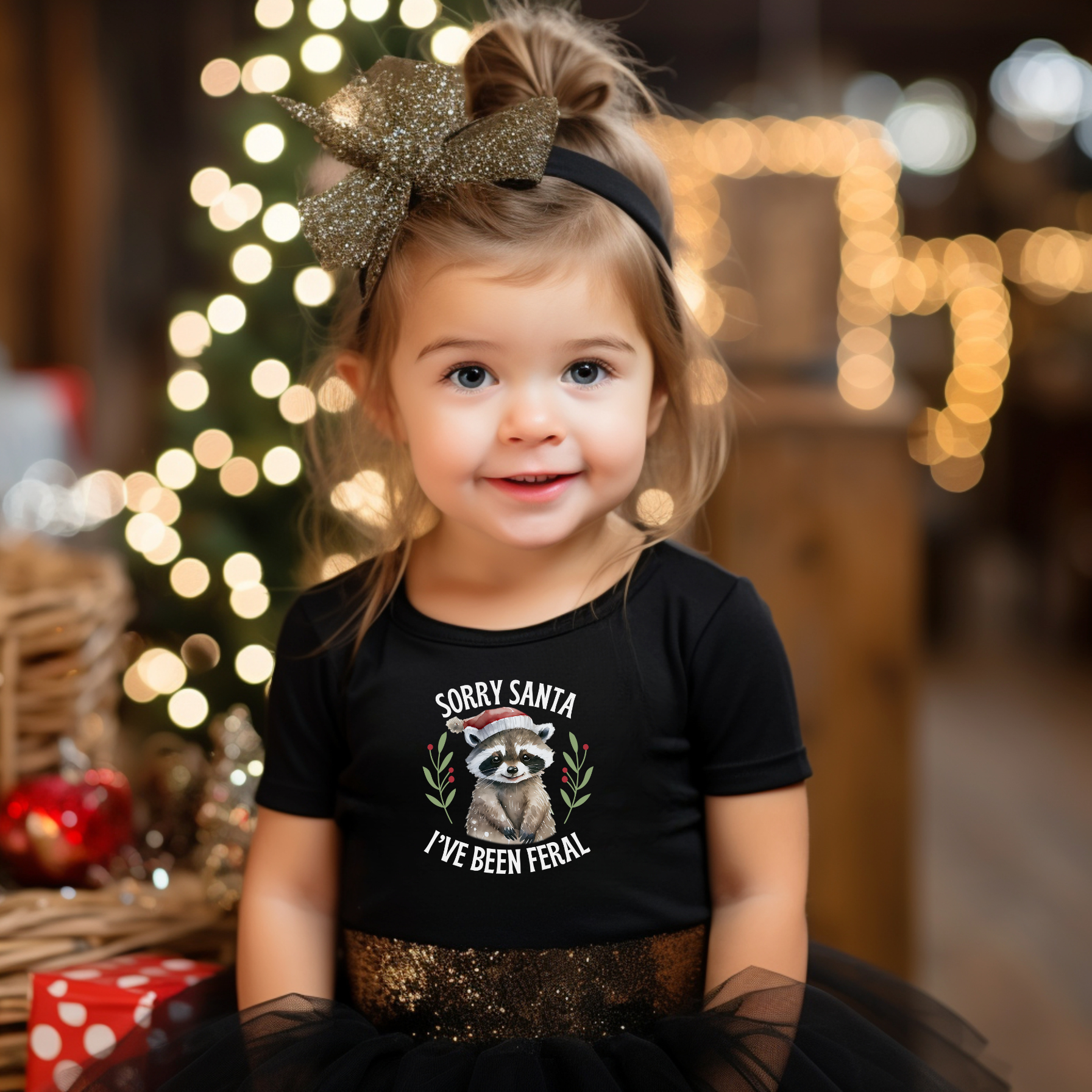 Sorry Santa Ive Been Feral Toddler T-Shirt