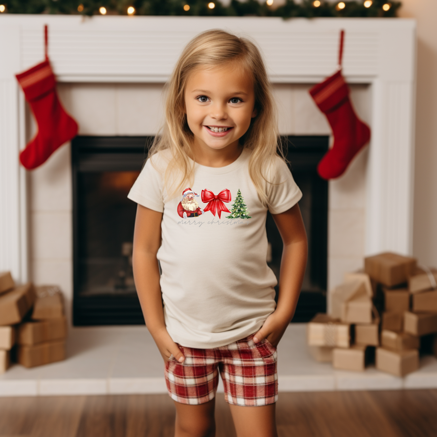 Retro Merry Christmas Toddler T-Shirt