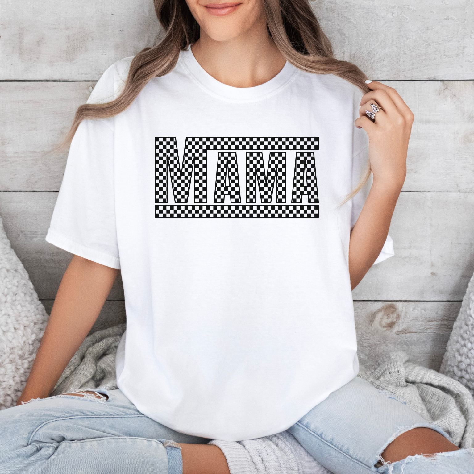 Checkered Mama T-Shirt