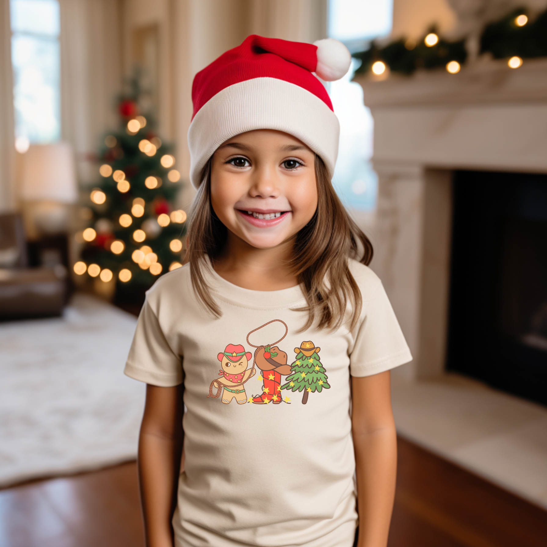 Western Christmas Toddler T-Shirt