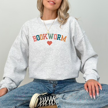 Bookworm Heart Sweater