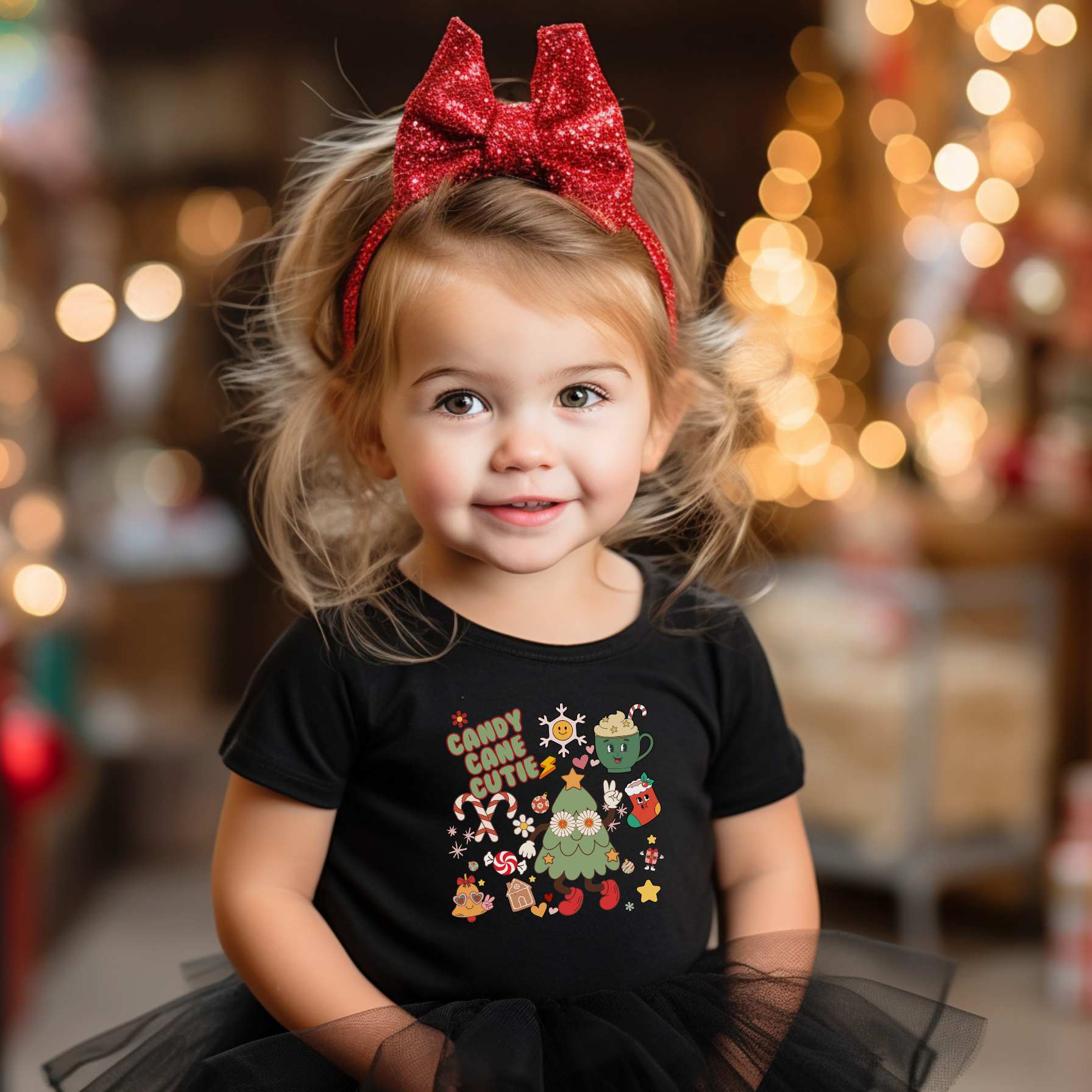 Candy Cane Cutie Doodles Toddler T-Shirt