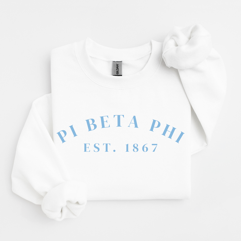 Pi Beta Phi Blue Established Sweater