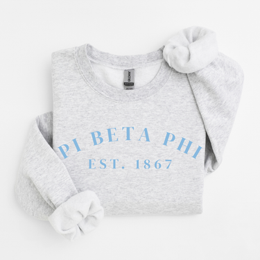 Pi Beta Phi Blue Established Sweater