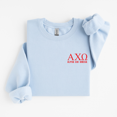 Alpha Chi Omega Scarlet Letters Sweater