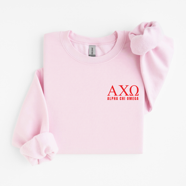 Alpha Chi Omega Scarlet Letters Sweater