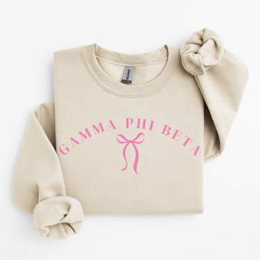 Gamma Phi Beta Pink Ribbon Sweater