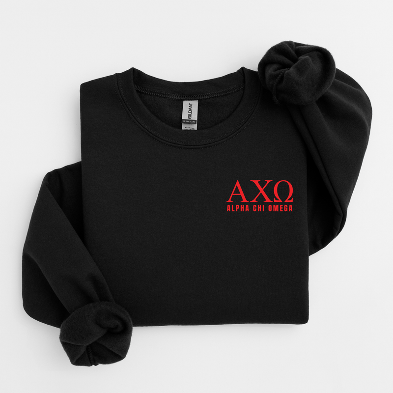 Alpha Chi Omega Scarlet Letters Sweater