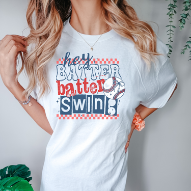 Hey Batter Batter Swing Baseball T-Shirt