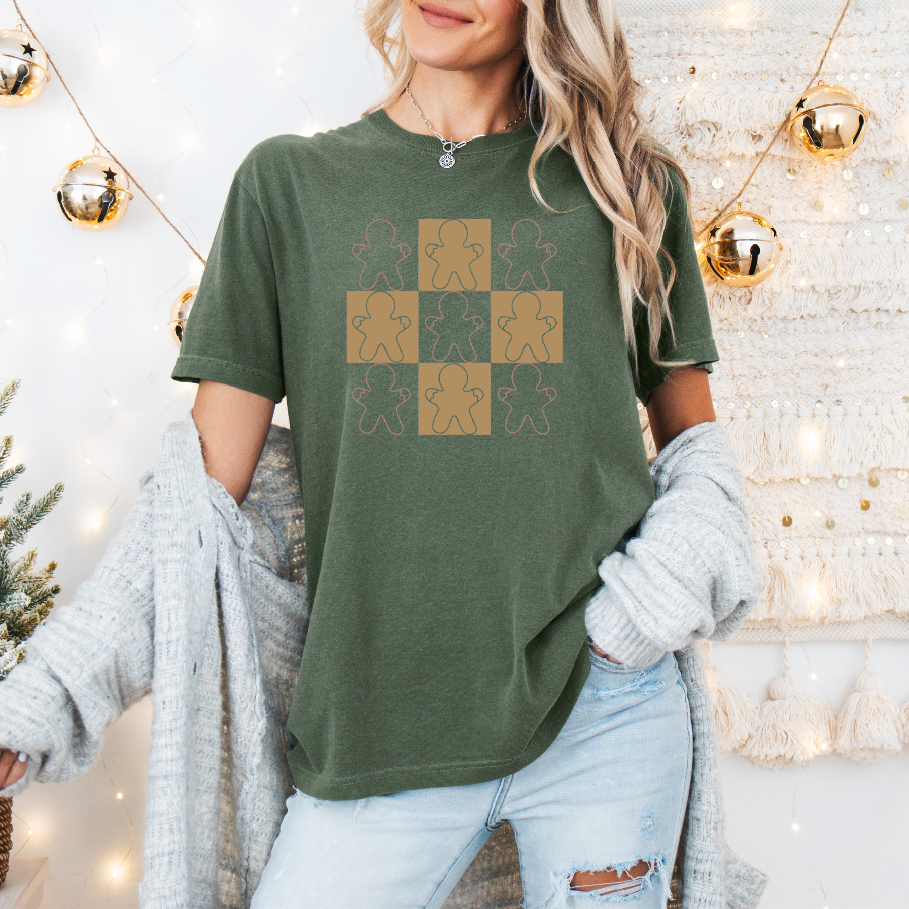 Checkered Gingerbread T-Shirt