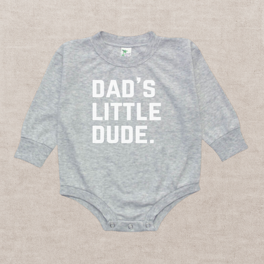 Dad's Little Dude Bubble Romper
