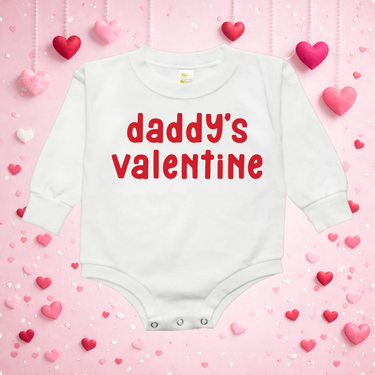 Daddy's Valentine Bubble Romper