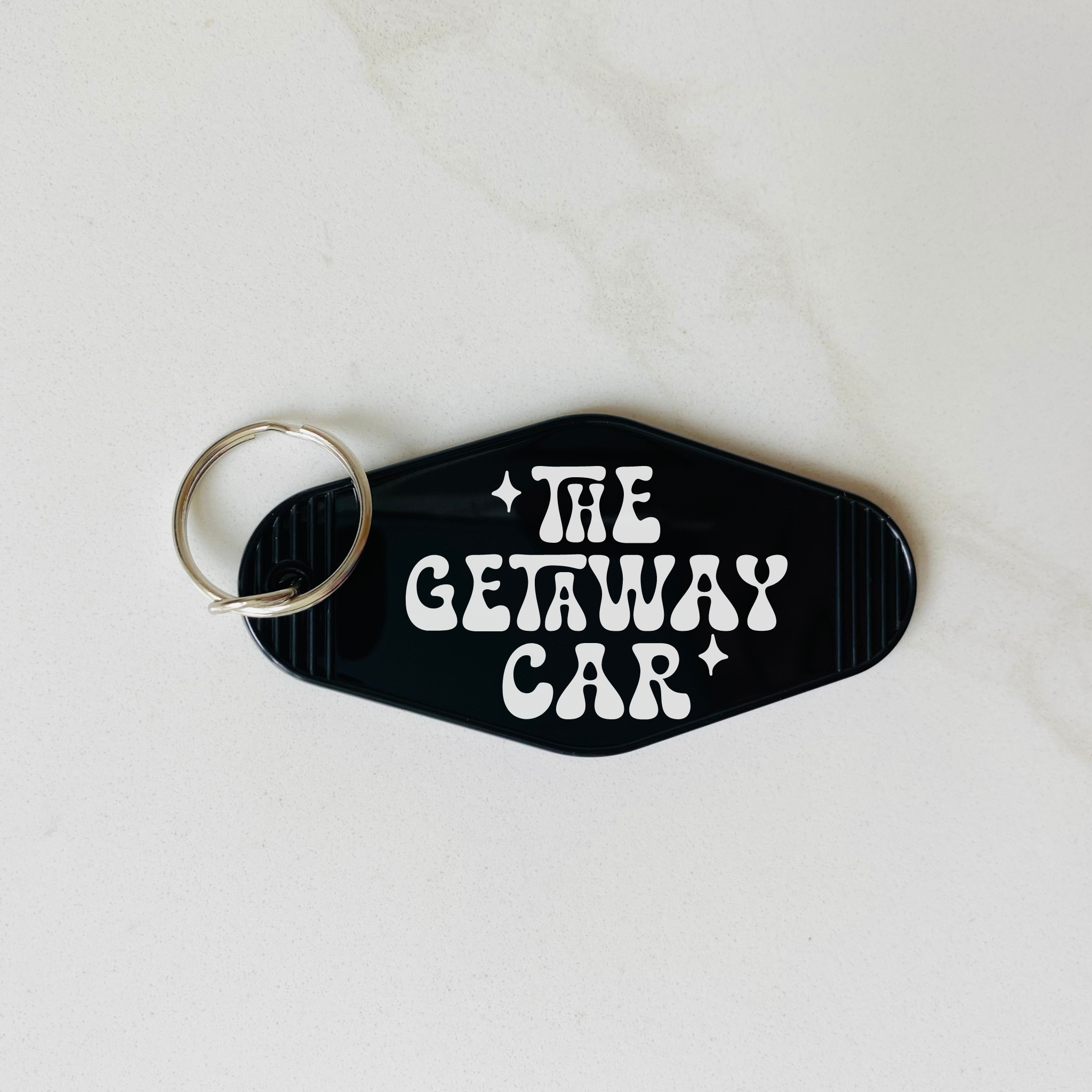 The Getaway Car Motel Keychain