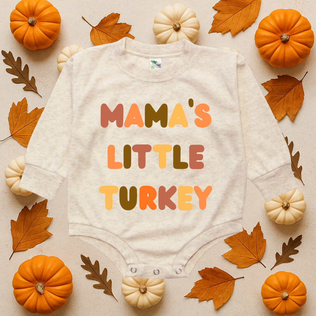 Mama's Little Turkey Bubble Romper