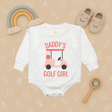 Daddy's Golf Girl Bubble Romper