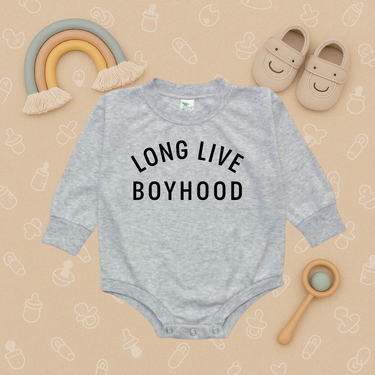 Long Live Boyhood Bubble Romper